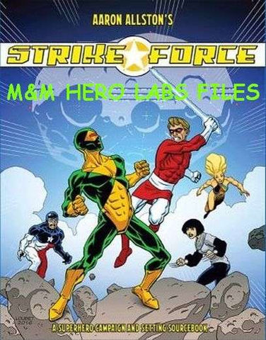 Strike Force Mutants & Masterminds Hero Lab Character Pack